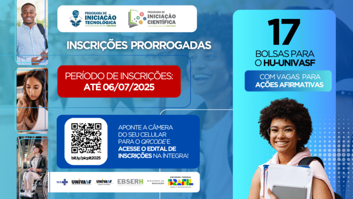 Inscrições para os programas de Iniciação Científica e Tecnológica são prorrogadas