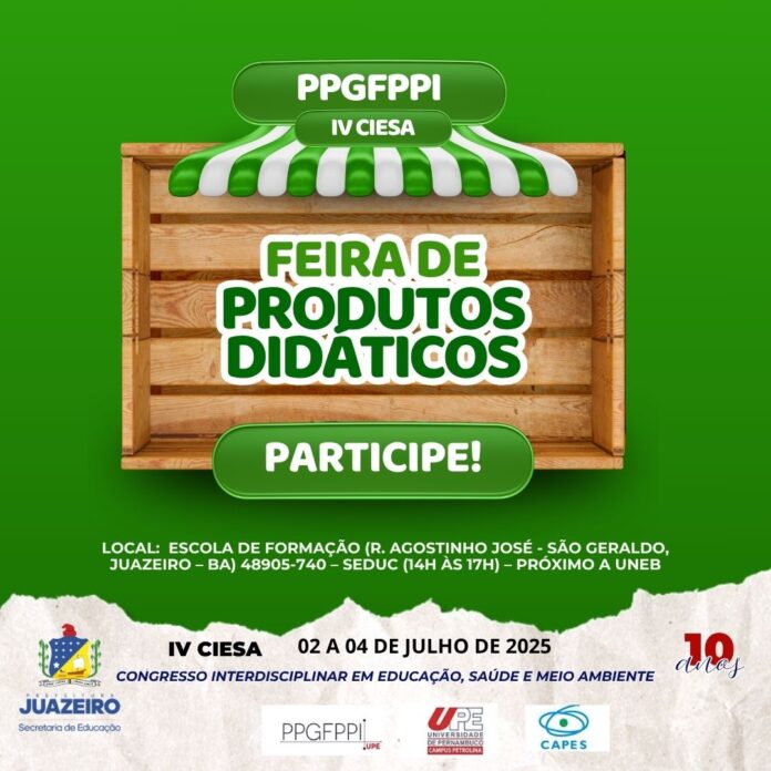 Feira de Produtos Didáticos e novo edital de doutorado fortalecem parceria entre SEDUC Juazeiro e UPE  