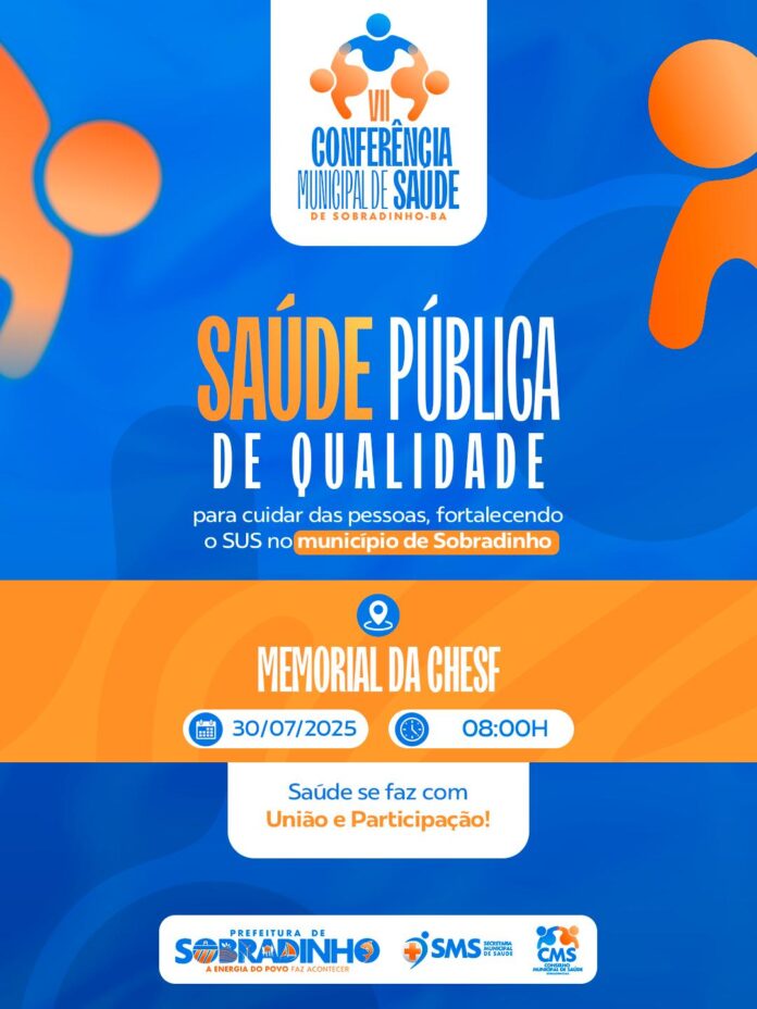 Prefeitura de Sobradinho convida população para participar da VII Conferência Municipal de Saúde