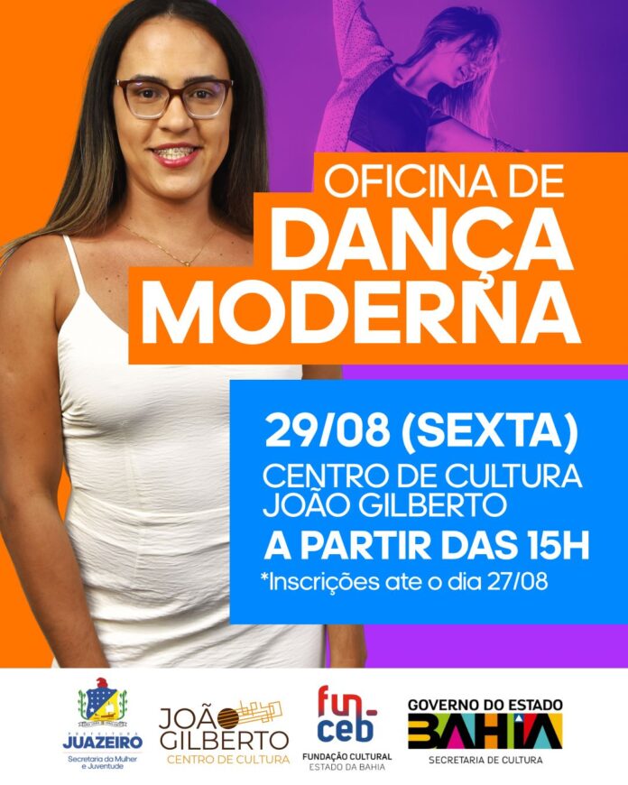 Prefeitura de Juazeiro abre inscrições para oficinas gratuitas de teatro e dança moderna integrando o mês Agosto da Juventude