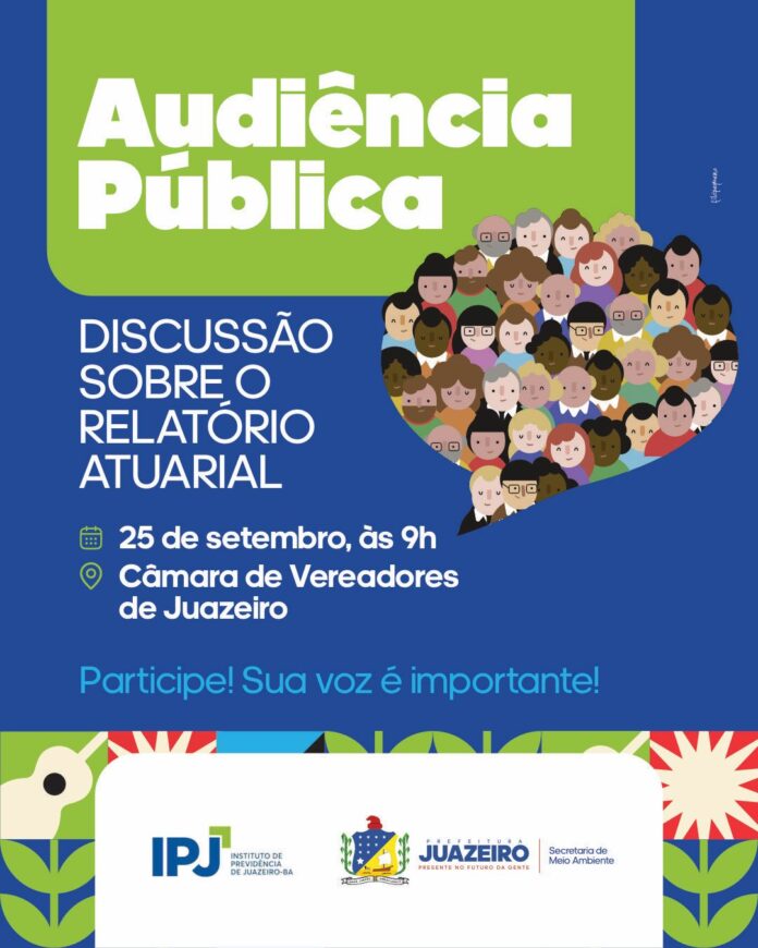 Audiência pública do IPJ vai apresentar Relatório Atuarial e ampliar diálogo com a comunidade