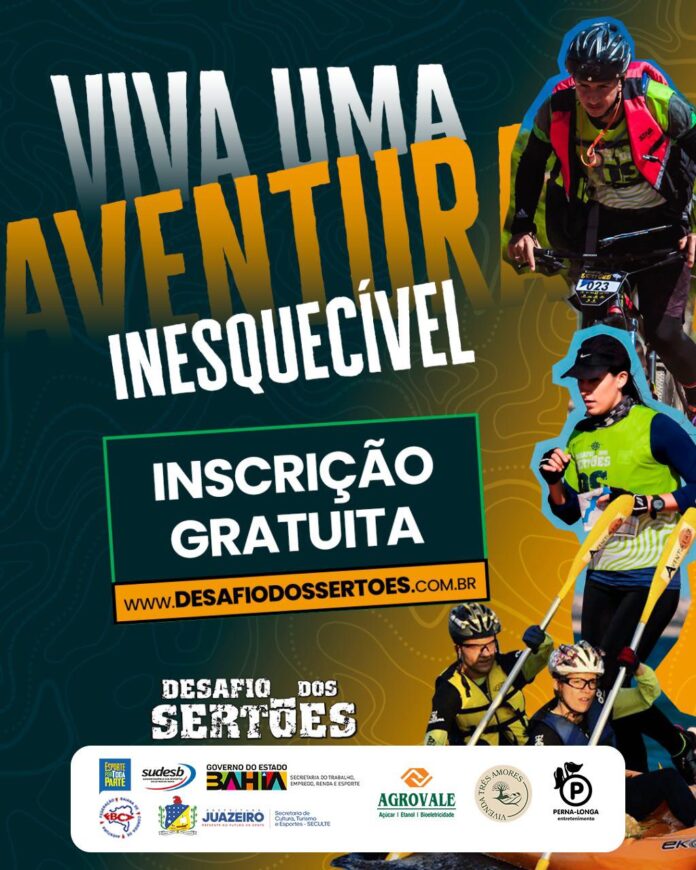 16ª edição do “Desafio dos Sertões” terá inscrições gratuitas e conta com apoio da Seculte; veja percurso da corrida e como participar