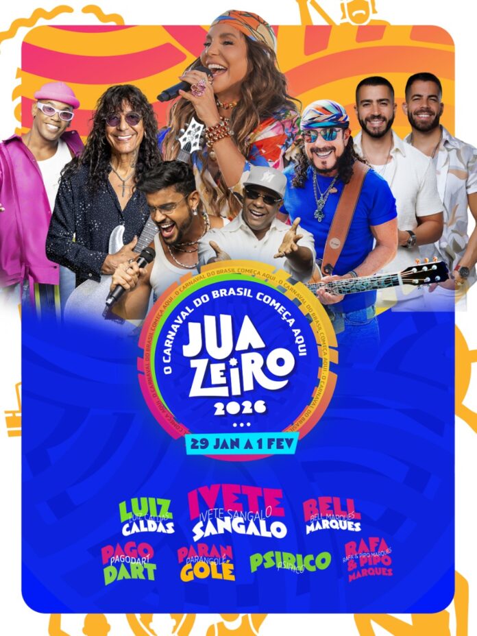Rafa e Pipo Marques e Pagodart se juntam às estrelas do Carnaval de Juazeiro 2026
