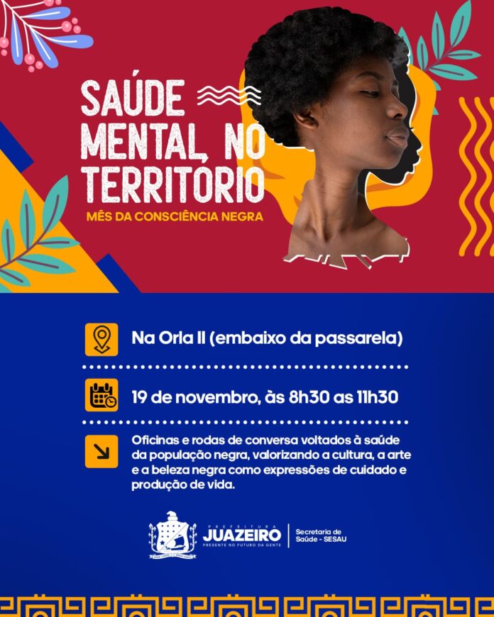 Juazeiro realiza ação em alusão ao Mês da Consciência Negra com foco em saúde mental