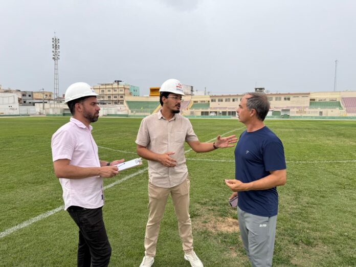 Prefeitura de Juazeiro realiza análise técnica nas torres de iluminação do Estádio Adauto Moraes para reforçar segurança 