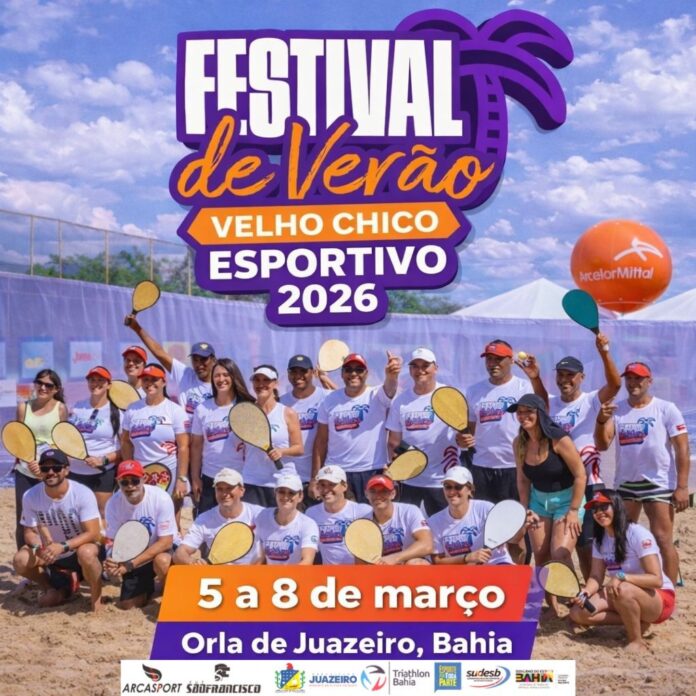 Orla de Juazeiro recebe Festival de Verão Velho Chico com programação esportiva e atividades para toda a família