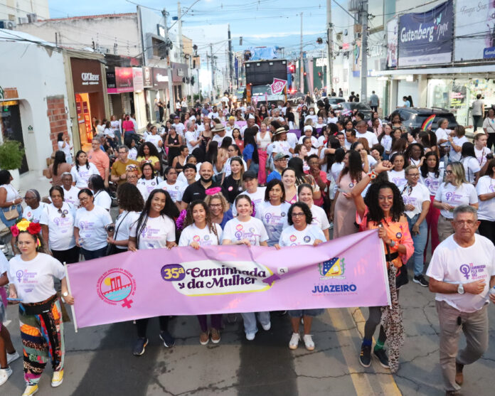 Caminhada da Mulher reúne vozes contra a violência e reafirma luta por direitos em Juazeiro