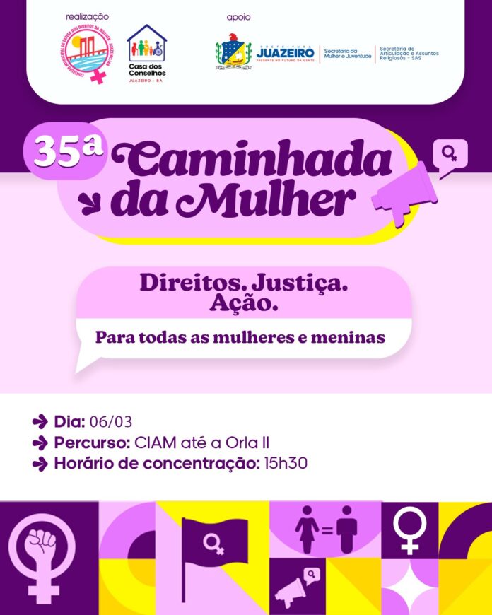 Prefeitura de Juazeiro realiza a 35ª Caminhada da Mulher nesta sexta-feira (6)