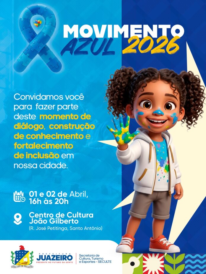 Movimento Azul 2026 promove conscientização e debate sobre o autismo em Juazeiro