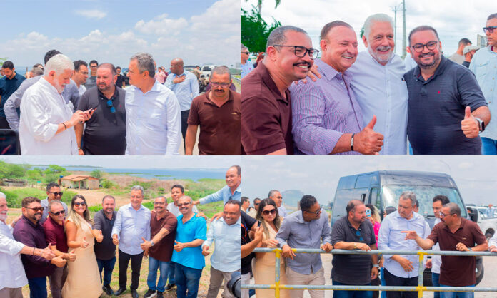 Durante visita do Ministro Rui Costa e do Senador Jaques Wagner, prefeito de Sobradinho defende a retomada da obra do Canal Serra da Batateira: 