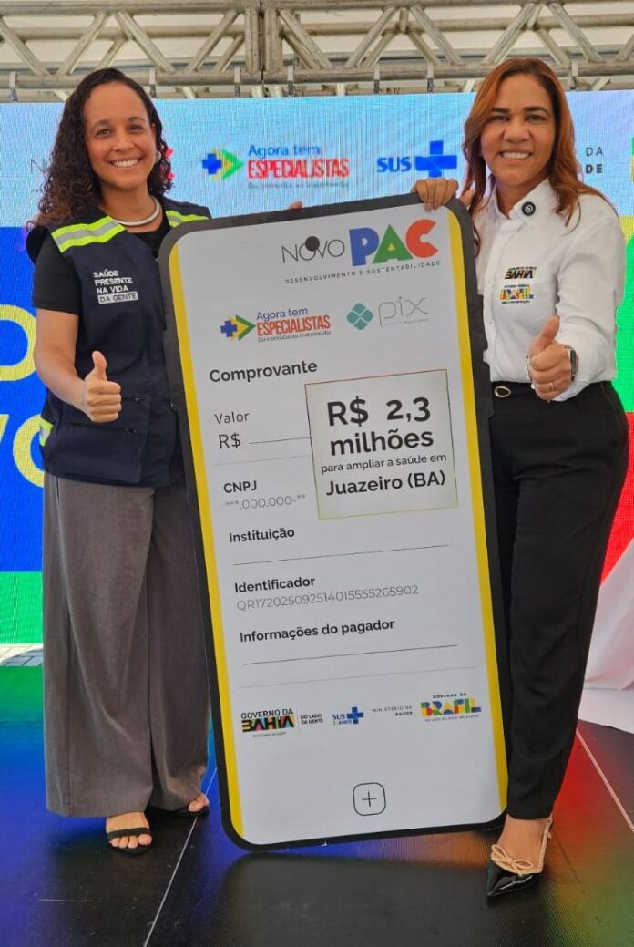 Juazeiro avança na saúde com nova UBS e participação em ato do Novo PAC Saúde em Salvador