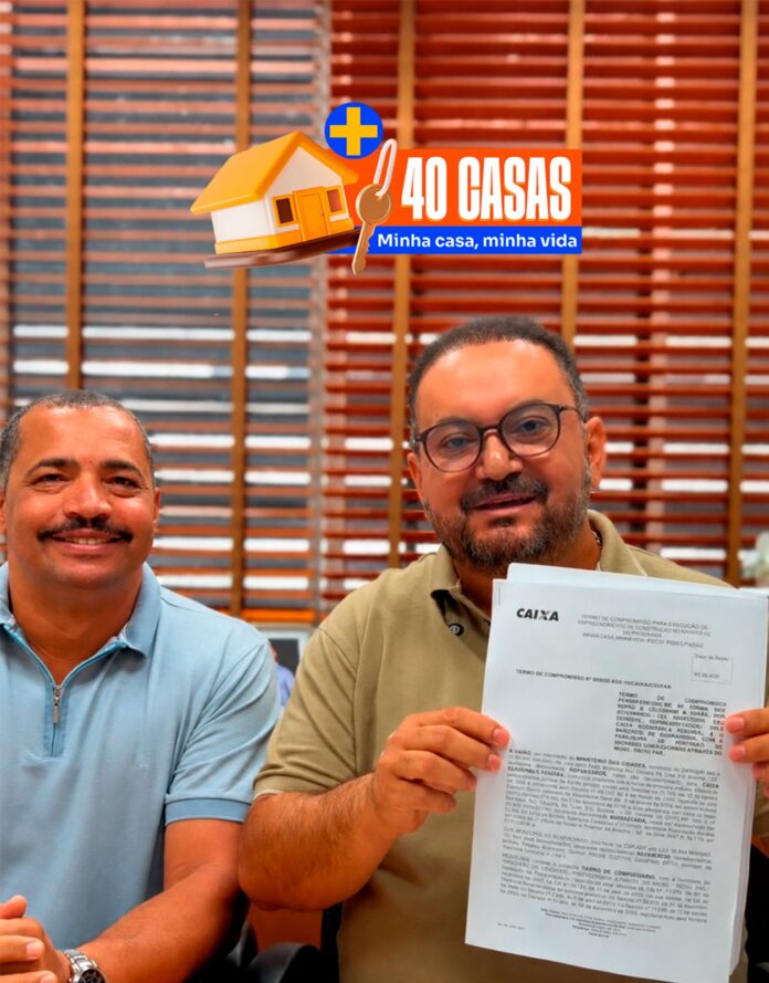 Sobradinho: Prefeito Cleivynho assina convênio para construção de mais moradias pelo programa Minha Casa, Minha Vida, totalizando 90 habitações