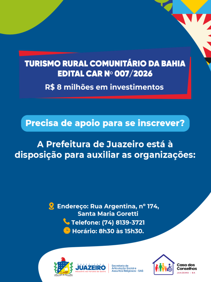 Prefeitura de Juazeiro orienta organizações sobre edital de R$ 8 milhões para Turismo Rural Comunitário