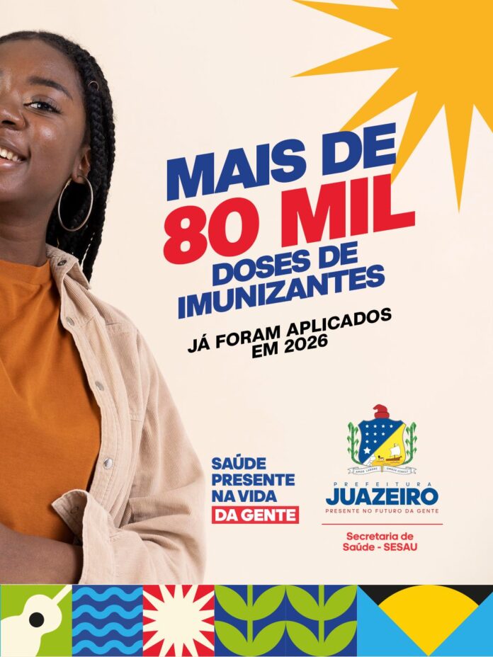 Dia Nacional da Imunização: Juazeiro já aplicou mais de 80 mil doses de vacinas em 2026