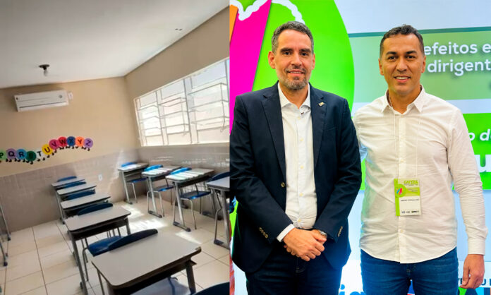 Pais denunciam falta de ar-condicionado na Escola Municipal Hilda Torres, em Ouricuri, e cobram providências do prefeito de Casa Nova, Anísio Viana e do Secretário de Educação, Daniel Ribeiro