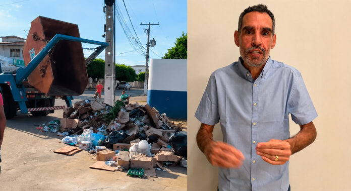 “Estamos vivendo uma ditadura”, diz empresário ao acusar o prefeito Anísio Viana de atrasar pagamentos e recolher contêineres de lixo em Casa Nova