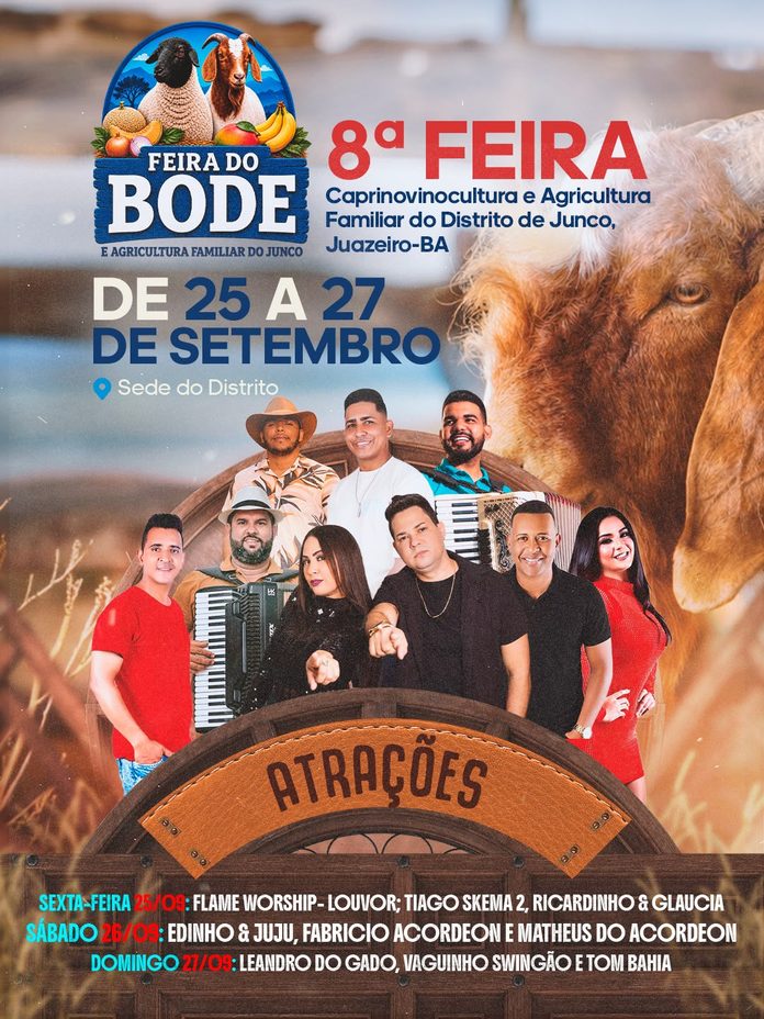 8ª Feira do Bode e da Agricultura Familiar movimenta o Salitre neste final de semana com tradição, histórias de vida, cultura e negócios