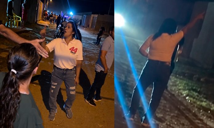 Moradores do Gilson Viana acusam a coordenadora da campanha de ACM Neto e secretária do gabinete Ilvia Coelho de xingamentos e tentativa de agressão durante manifestação em Casa Nova
