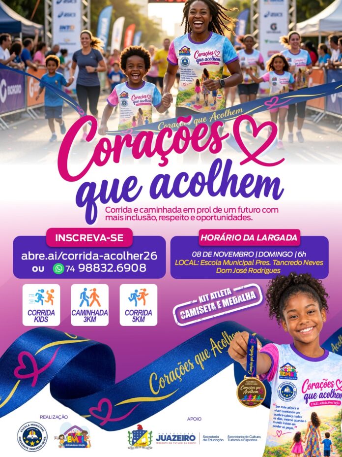Juazeiro recebe primeira Caminhada e Corrida Corações que Acolhem em apoio às mães atípicas